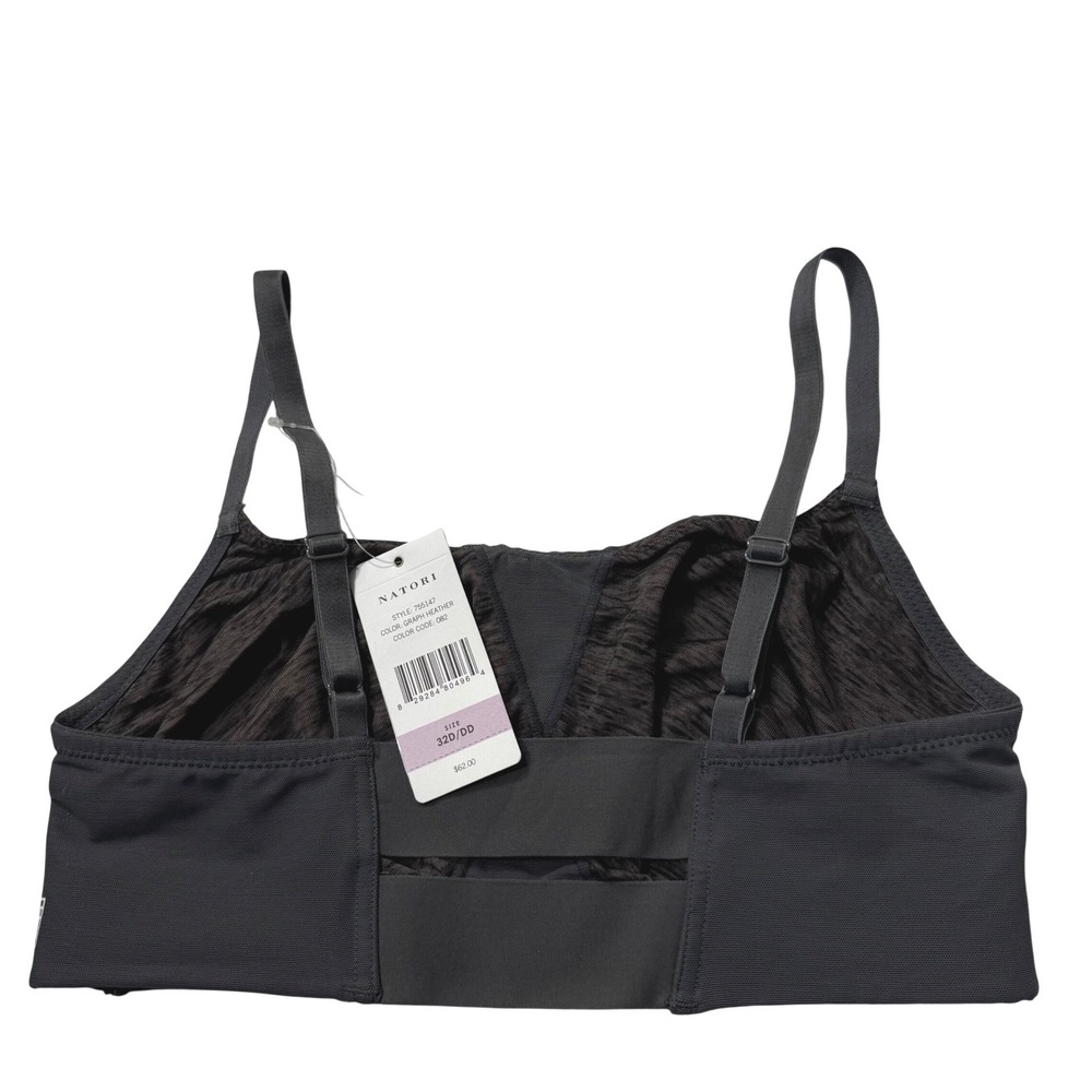 Natori Sports Bra High Impact Graphite Heather 32D/DD - Picture 2 of 11